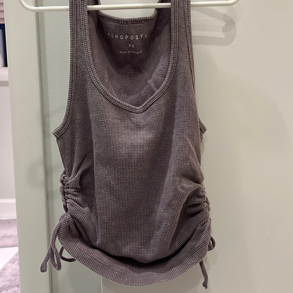 Dark Purple Cropped Tank Top (Women’s Size XS) Aéropostale